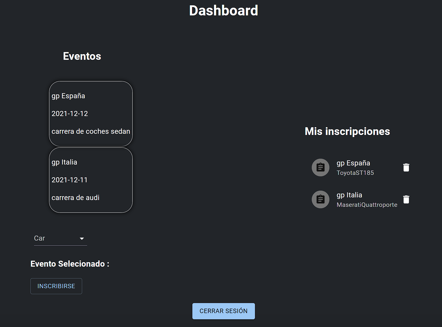 dashboard